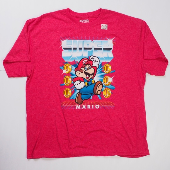 SUPER MARIO COINS Nintendo T-Shirt XL NWT - Picture 1 of 3